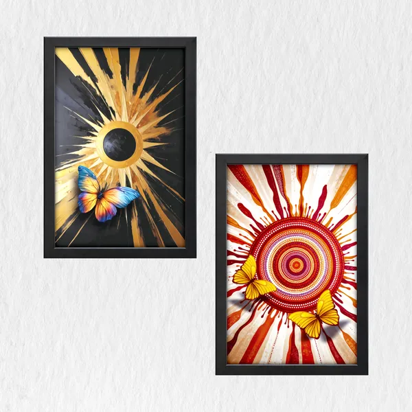 Golden_Sun_&_Butterfly_Abstract_Wall_Painting_(Set_of_2)