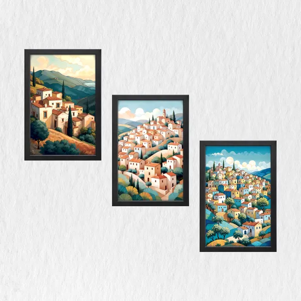 Hillside_Village_Wall_Art_(_Set_of_3)