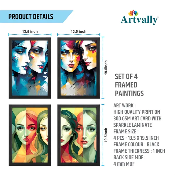 Beautiful_women_Wall_Décor_Paintings_(Set_of_4)