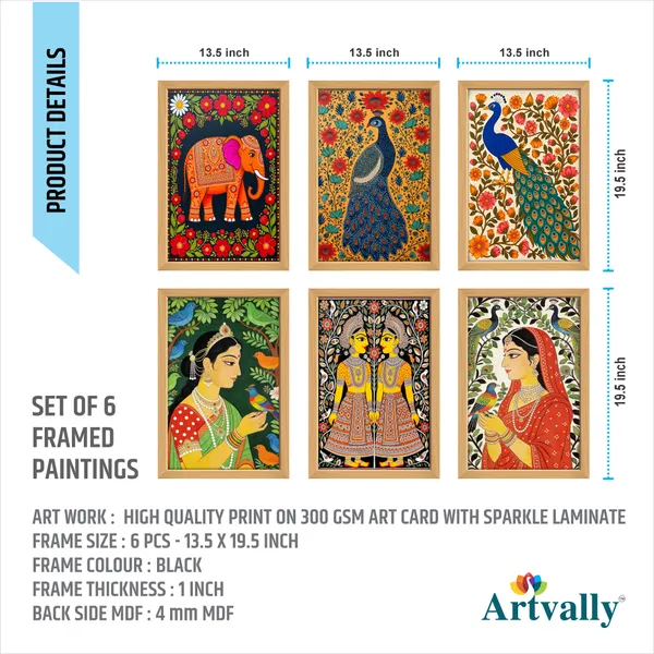 Traditional_Indian_Folk_Art_Wall_Decor_(Set_of_6)