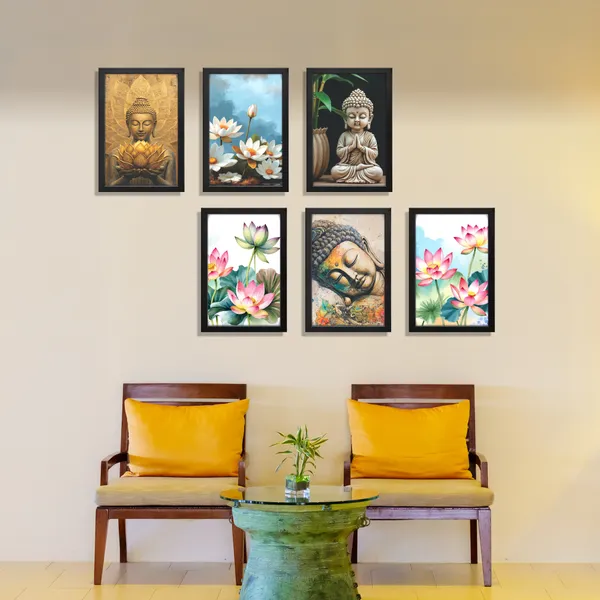 Buddha,_Lotus_&_Meditation_Wall_Art_(Set_of_6)