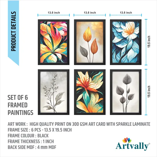 Abstract_Flower_wall_Painting_(Set_of_6)