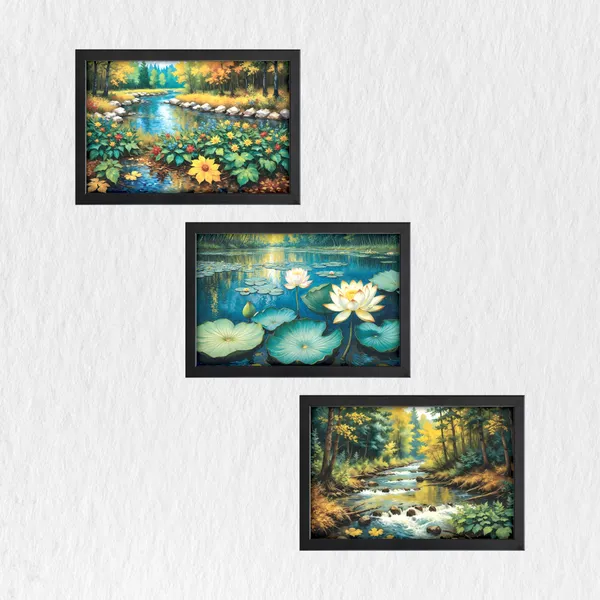 Lotus_Lake_&_Flowing_River_Wall_Art