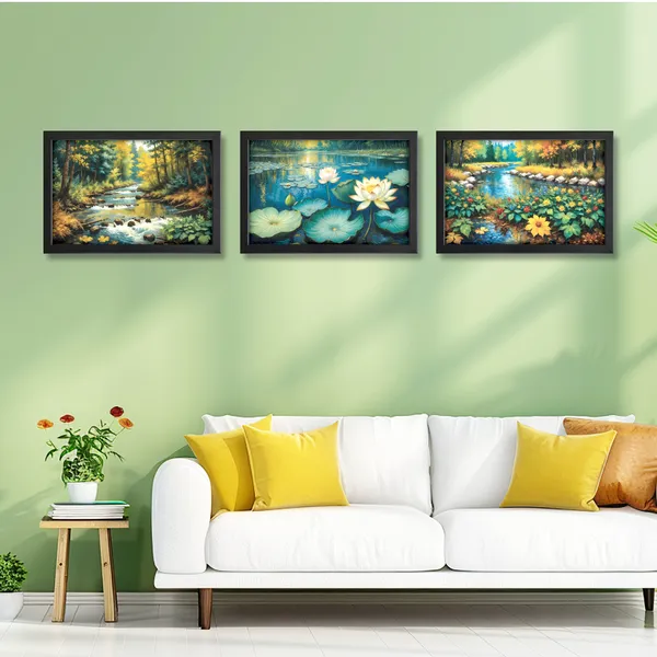 Lotus_Lake_&_Flowing_River_Wall_Art