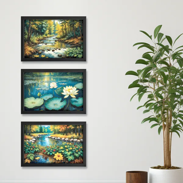 Lotus_Lake_&_Flowing_River_Wall_Art
