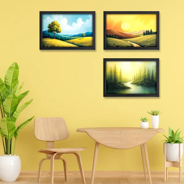 Nature’s_Golden_Glow_Wall_Painting_(_Set_of_3)