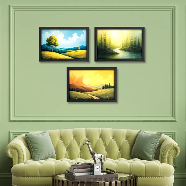Nature’s_Golden_Glow_Wall_Painting_(_Set_of_3)