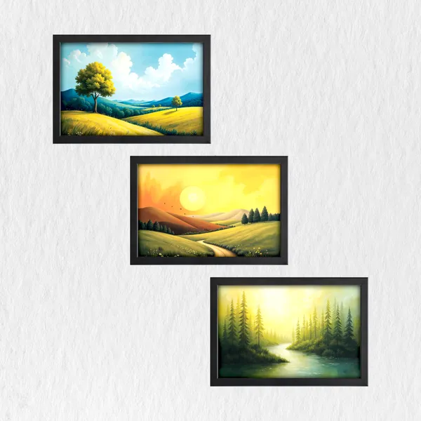 Nature’s_Golden_Glow_Wall_Painting_(_Set_of_3)