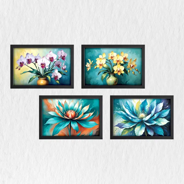 Flower_Framed_Wall_Décor__Paintings_(Set_of_4)