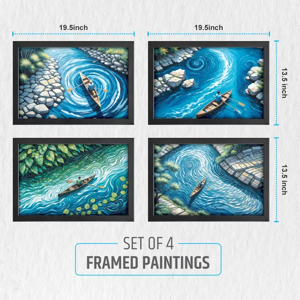 River_Flow_Journey_Wall_Art_(_Set_of_4)