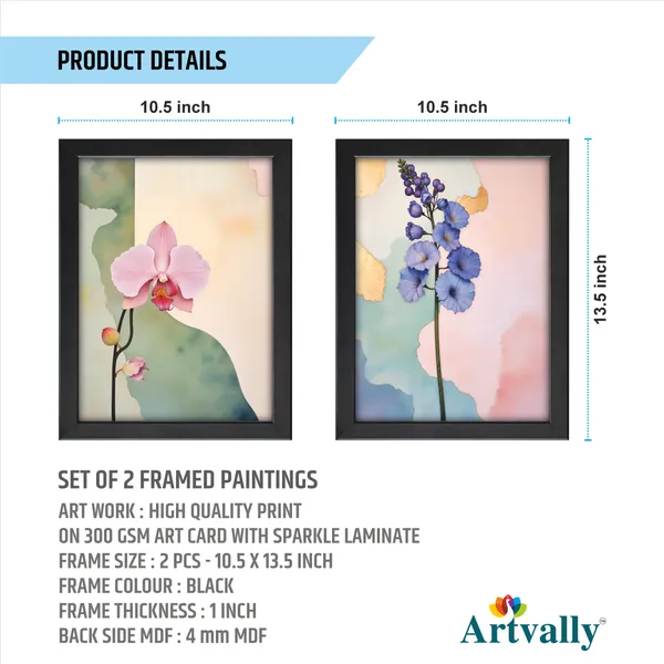 Floral_Wall_Art_Home_Décor_Framed_Wall_Painting_(Set_of_2)