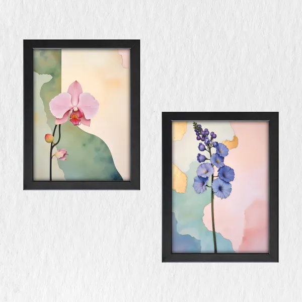 Floral_Wall_Art_Home_Décor_Framed_Wall_Painting_(Set_of_2)