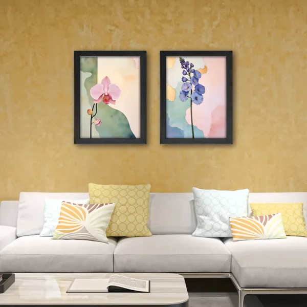 Floral_Wall_Art_Home_Décor_Framed_Wall_Painting_(Set_of_2)