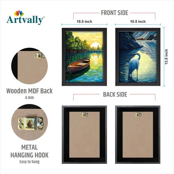 Ship_and_Swan_Landscape_Wall_Painting_(Set_of_2)