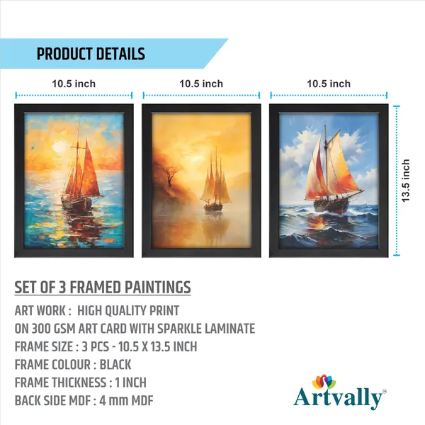 Golden_Sunset_Sailboat_Wall_Painting_(Set_of_3)