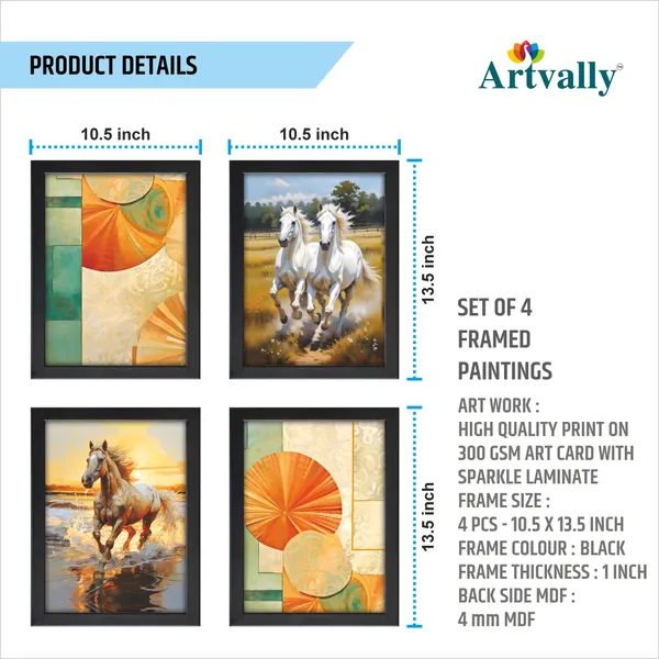 Horse_Wall_Décor_Paintings_(Set_of_4)