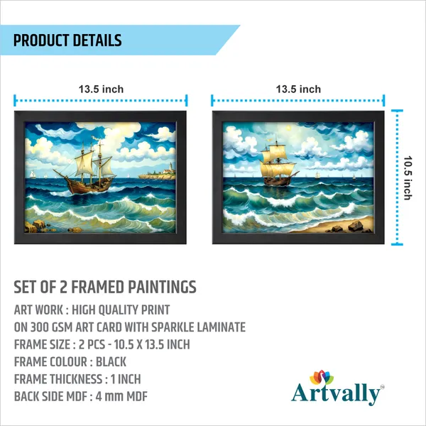 Ship_on_The_River_Landscape_Painting_(Set_of_2)