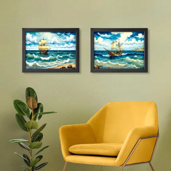Ship_on_The_River_Landscape_Painting_(Set_of_2)
