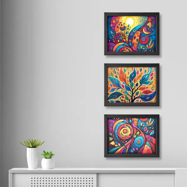 Contemporary_Tree_of_Life_Multicolor_Wall_Art_(_Set_of_3)