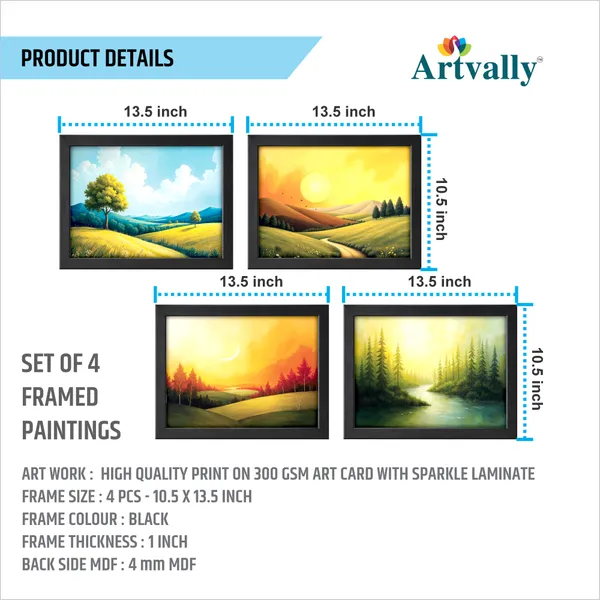 Golden_Horizons_Wall_Paintings_(_Set_of_4)