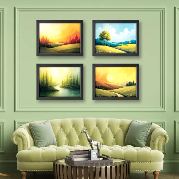 Golden_Horizons_Wall_Paintings_(_Set_of_4)