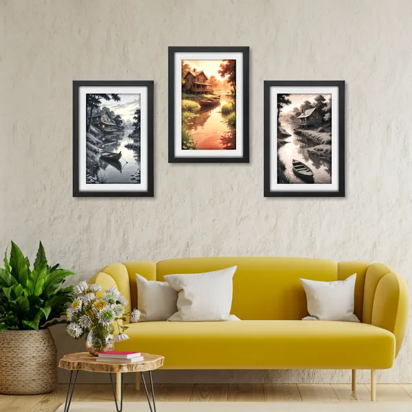 Golden_Hillside_Village_Wall_Decor_(_Set_of_3)