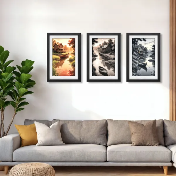 Golden_Hillside_Village_Wall_Decor_(_Set_of_3)