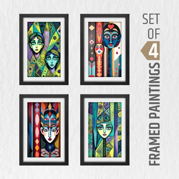 Abstract_Art,_Modern_Art_Wall_Painting_(Set_of_4)