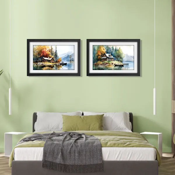 Lake_House_Landscape_Wall_Painting_(Set_of_2)