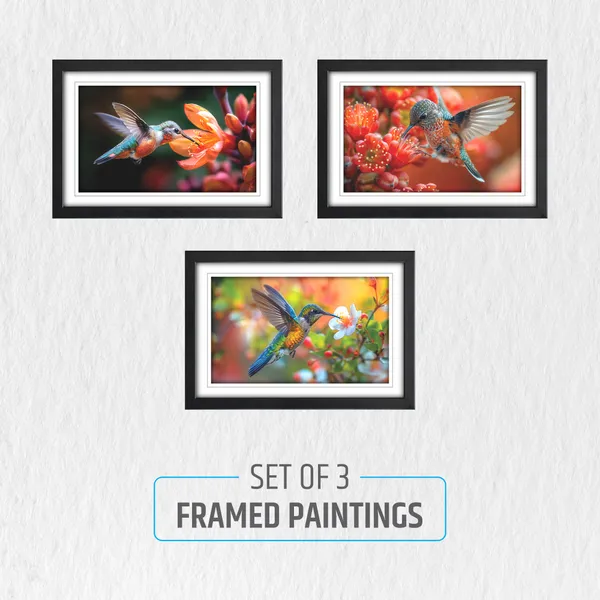 Birds,_Nature_Inspiring_Wall_Painting__(Set_of_3)