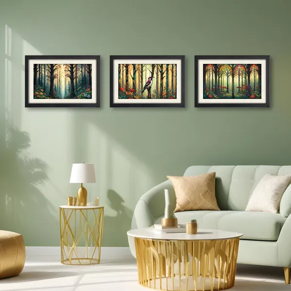 Birds,_Nature_Inspiring_Wall_Painting__(Set_of_3)