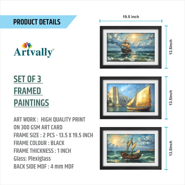 Vintage_Sailing_Ship,_Ocean_&_Coastal_Landscape_Paintings_(Set_of_3)