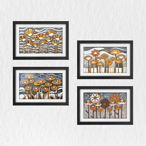 Abstract_Flower_Wall_Decor_for_Leving,_Bed,_Office_Room_(Set_of_4)