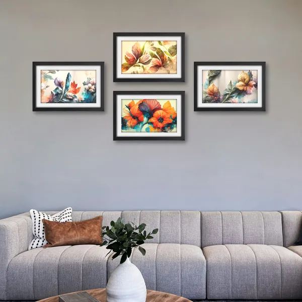 Abstract_Flower_Wall_Decor_for_Leving,_Bed,_Office_Room_(Set_of_4)