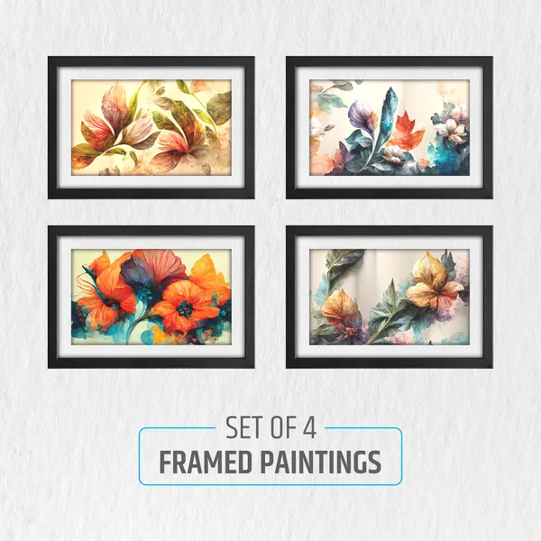 Abstract_Flower_Wall_Decor_for_Leving,_Bed,_Office_Room_(Set_of_4)