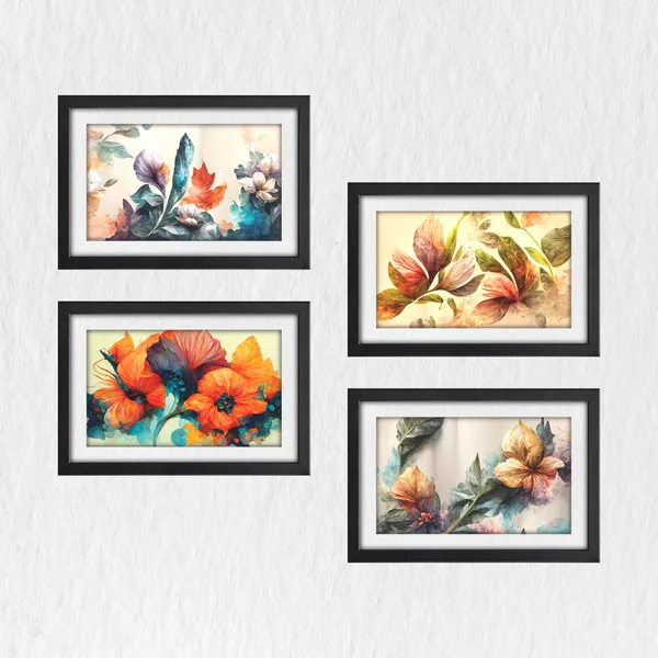 Abstract_Flower_Wall_Decor_for_Leving,_Bed,_Office_Room_(Set_of_4)