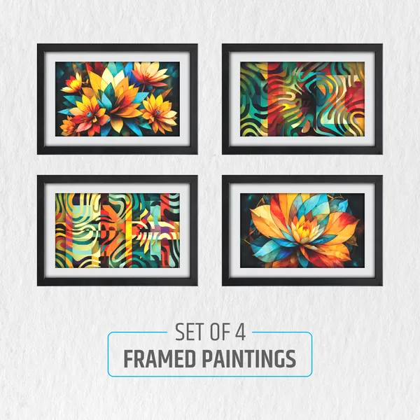 Abstract_Floral_Wall_Painting__(Set_of_4)