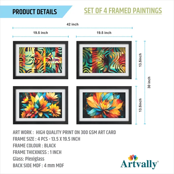 Abstract_Floral_Wall_Painting__(Set_of_4)