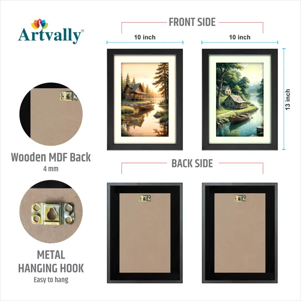 Wooden_Cottage_&_Boat_Landscape_Wall_Art_(_Set_of_2)