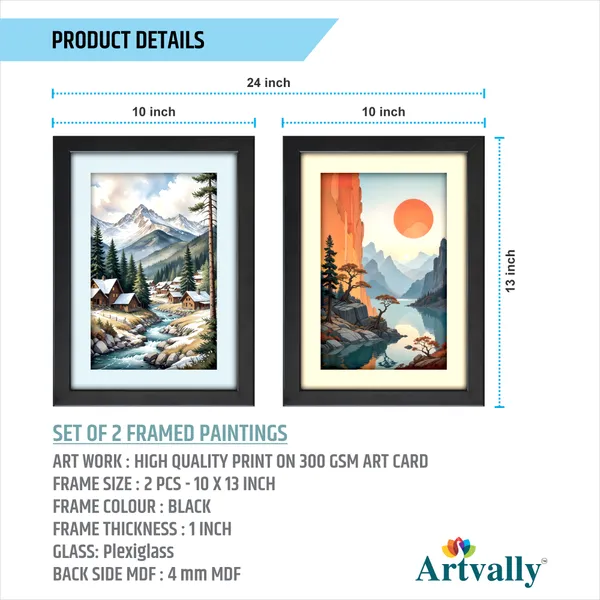 Mountain_Village_&_River_Wall_Art_(_Set_of_2)