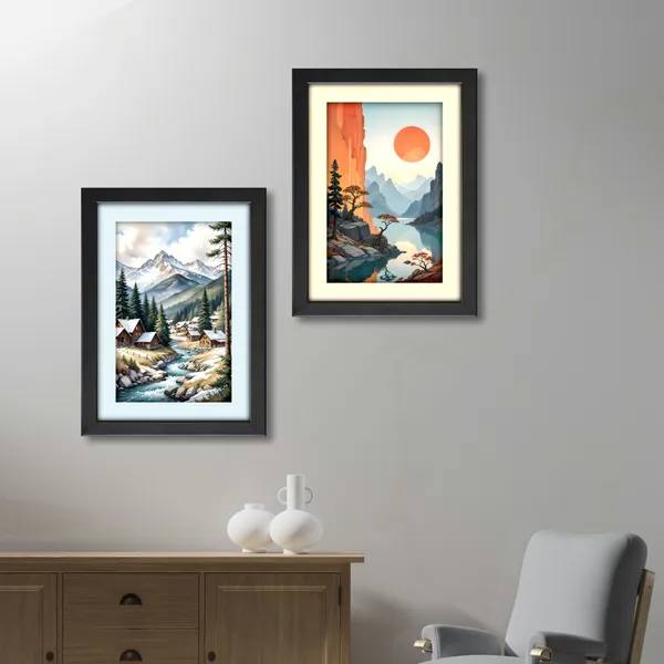 Mountain_Village_&_River_Wall_Art_(_Set_of_2)