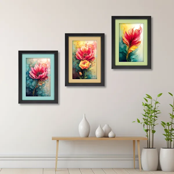 Modern_Floral_Art_Wall_Décor_Framed_Painting_(Set_of_3)