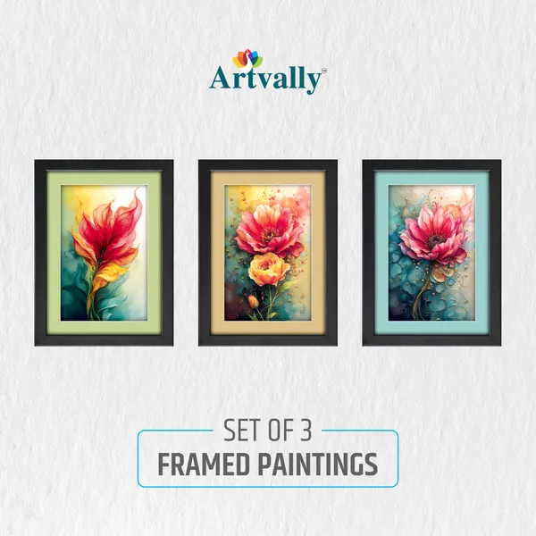 Modern_Floral_Art_Wall_Décor_Framed_Painting_(Set_of_3)