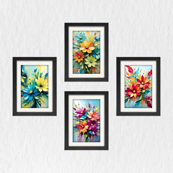 Flower_Painting_for_Wall_Decor_(Set_of_4)