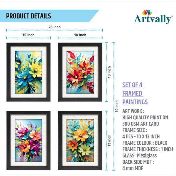 Flower_Painting_for_Wall_Decor_(Set_of_4)