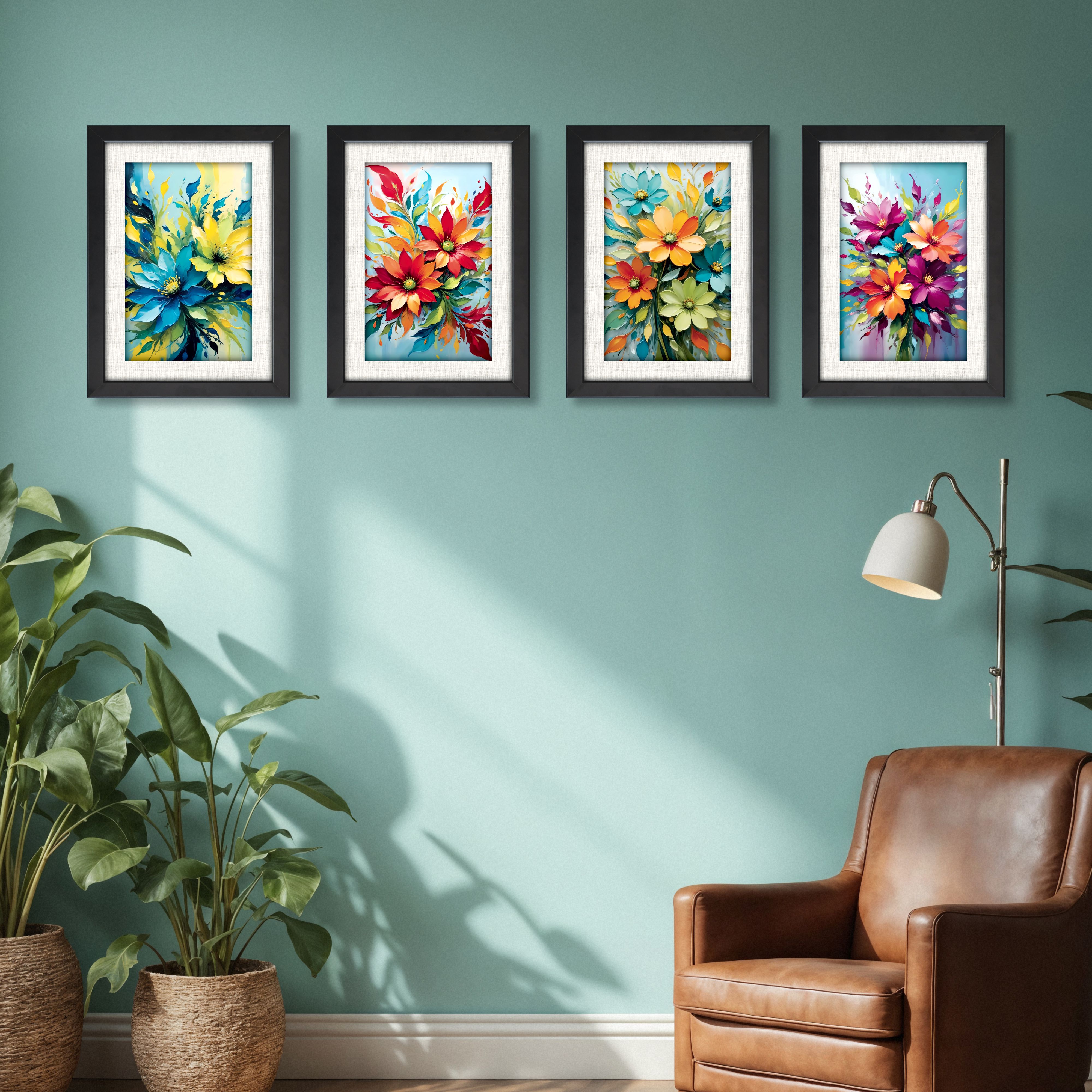 Flower_Painting_for_Wall_Decor_(Set_of_4)