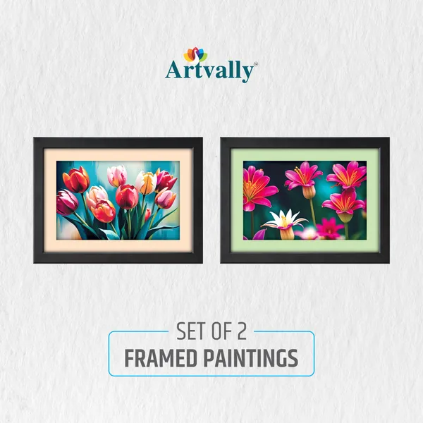 Flower_Painting_for_Wall_Decoration_(Set_of_2)