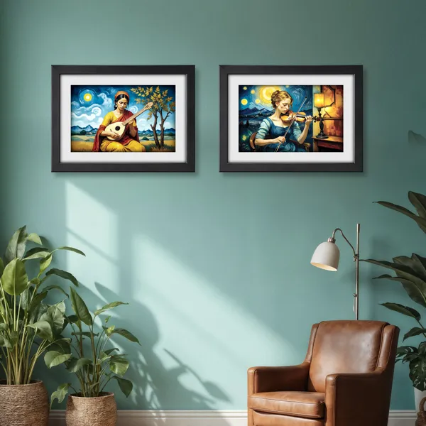 Music_Painting_for_Wall_Decoration,_Wall_Painting_(Set_of_2)