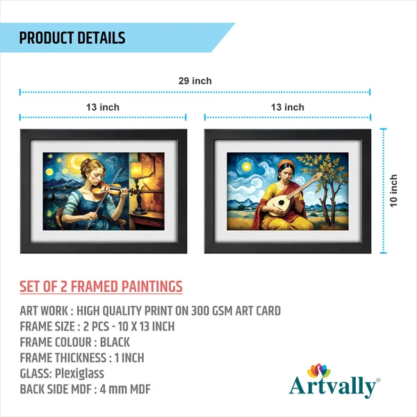Music_Painting_for_Wall_Decoration,_Wall_Painting_(Set_of_2)
