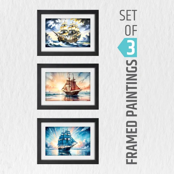 Vintage_Ship_&_Ocean_Wall_Painting_(Set_of_3)